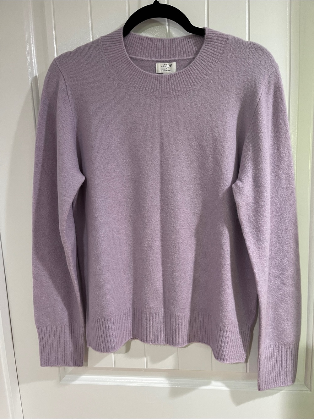 J. Crew Extra Soft Lavender Crewneck Sweater